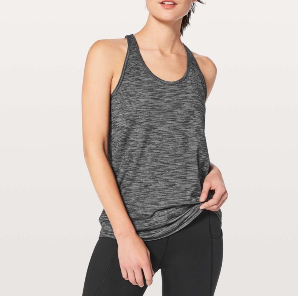 NWT LuluLemon Essential Tank Top (heathered blck)